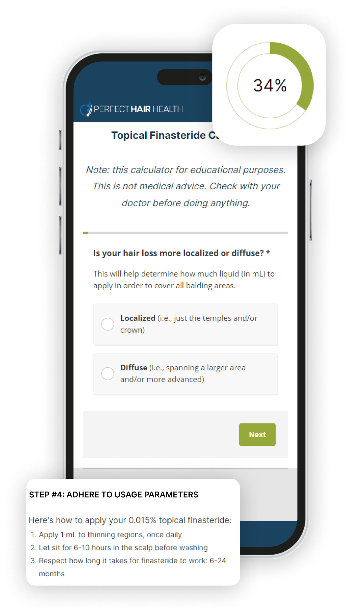 Topical Finasteride Calculator